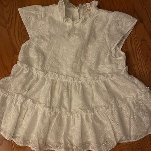 NWOT White Eyelet Blouse